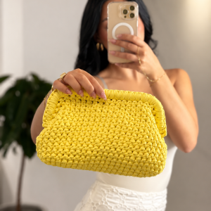 ΤΣΑΝΤΑ CLUTCH ΚΙΤΡΙΝΗ