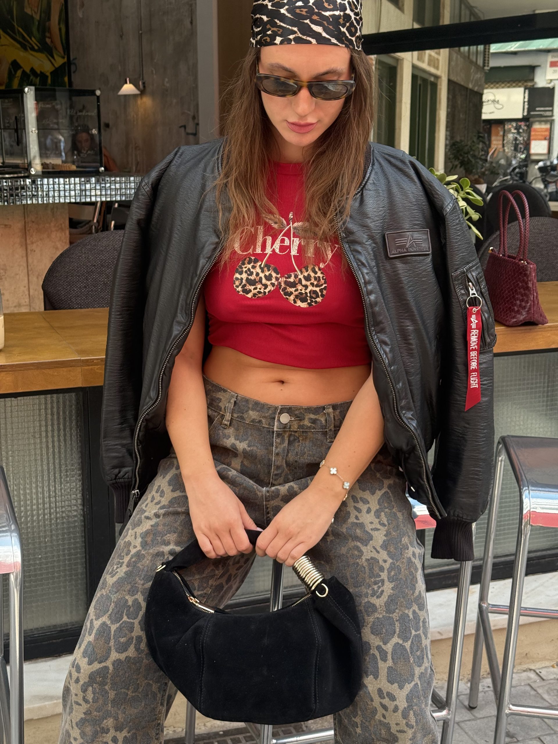 BLACK SUEDE BAG